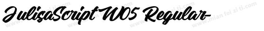 JulisaScript W05 Regular字体转换